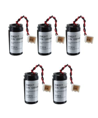 (5-PACK) PLC 3V Backup Battery 1745-B1 SLC-100 1745-B1 A-40840-512-01 B9631T SLC-100 SLC-150 COMP-295 ALIT2630