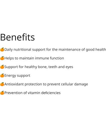 Orange Naturals - Everyday Multi - 60 Capsules - Immune Support Supplement - Multivitamin for Men & Women - Multi Antioxidant Supplement - Healthy Bones Healthy Teeth Healthy Eyes and Energy Support - Buy Online on GoSupps.com