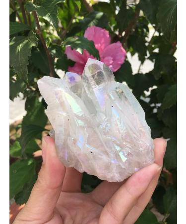 Natural Crystal Rough Specimen 220g Natural and Beautiful White electroplated Quartz - Buy Online on GoSupps.com