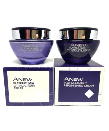 Anew Platinum Day & Night Cream Set - Anti-Aging & Anti-Wrinkle Skin Care Duo - Buy Online on GoSupps.com