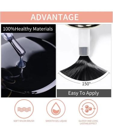 Glitter Gel Nail Polish - Purple Gel Nail Polish - Soak Off UV Sparkling Colors Nail Gel Spring Summer Gel Nail Art Manicure Varnish for Nail Starters Dark Purple - Buy Online on GoSupps.com