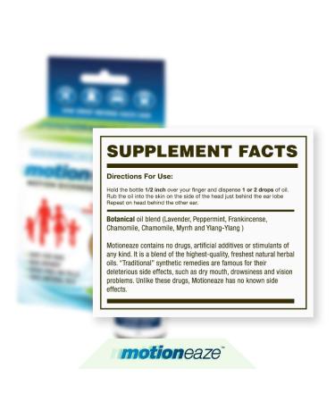 Motioneaze - Natural Motion Sickness Relief Drops | 5ml | Fast & Effective - Buy Online on GoSupps.com