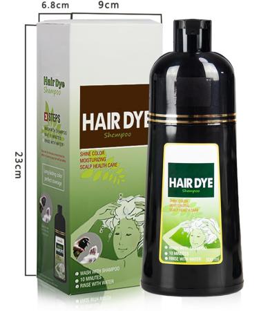 Hair color shampoo 500 ml instant shampoo for black hair herbal shampoo gray hair shampoo for men and women black shampoo - Buy Online on GoSupps.com