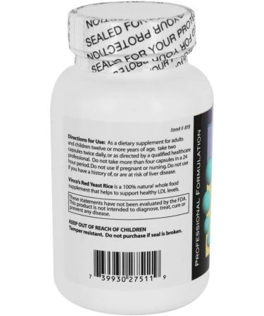 Vinco's - 100% Natural Red Yeast Rice - 120 Vegetarian Capsules - Buy Online on GoSupps.com