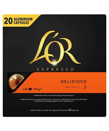 L'Or Espresso Coffee Capsules, Delizioso, Intensity 5 - Box of 20, 104g