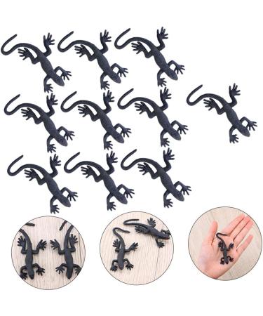Shop Healeved 10-Pack Halloween Simulation Gecko Toys | Mini Black Gecko Models for April Fools & Creepy Halloween Decor - 3.5x8cm - Buy Online on GoSupps.com