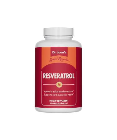 Santo Remedio Trans-Resveratrol 200 mg Supplement Cardiovascular & Antioxidant Support* Plant-Based & Vegan Gluten Free No Artificial Colors 90 Vegetarian Capsules Wellness Gift for Adults