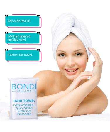Extra Large Microfiber Hair Towel - 42 x 22 - Anti-Frizz & Fast Drying for Long, Curly, or Thick Hair - Buy Online on GoSupps.com