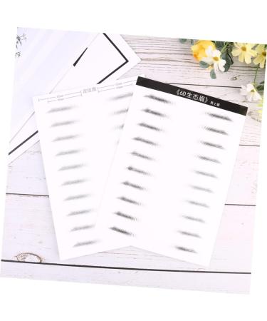 Beavorty 4 Sheets Pairs Faux Eyebrow Artificial Eyebrow Patch Eyebrow Stickers Makeup Tools Disposable 6d - Buy Online on GoSupps.com