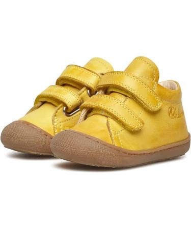 Naturino Cocoon VL Leather First Steps Shoes 3 UK Child Yellow - Premium Quality - Buy Online on GoSupps.com