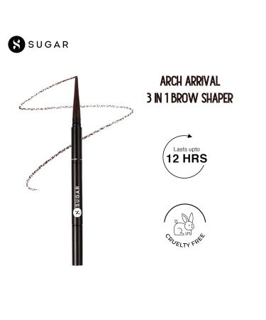SUGAR Arch Arrival 3-in-1 Brow Shaper - 01 Jerry Brown | Perfect Medium Brown Shade for All Brows - International Shipping Available - Buy Online on GoSupps.com