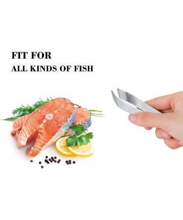 Buy Aaskuu Stainless Steel Tweezers Set - 2 Pieces Ideal for Fish Bone & Hair Removal | Perfect for Duck Chicken & Pig - International Shipping - Buy Online on GoSupps.com