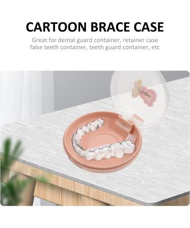 Gleavi Cute Dental Container for False Teeth & Orthodontic Supplies - Pink Storage Box for Dentures & Braces - Ideal for Home & Travel - Buy Online on GoSupps.com