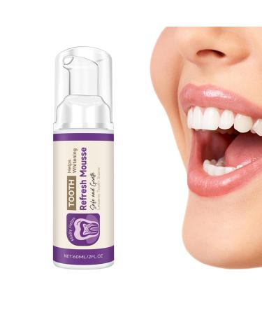 Generisch Foaming toothpaste - 60 ml - Removes stains - For men and women - On the go at home morning evening routine