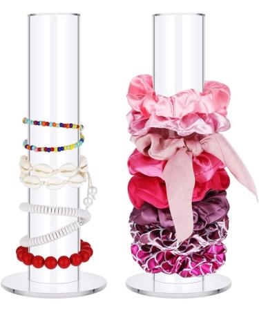 Acrylhaar Scrunchie Halter Stand & T-Bar Tower Display Organizer for Jewelry Hair Bands & Bangles Perfect Scrunchie & Bracelet Organizer - Buy Online on GoSupps.com