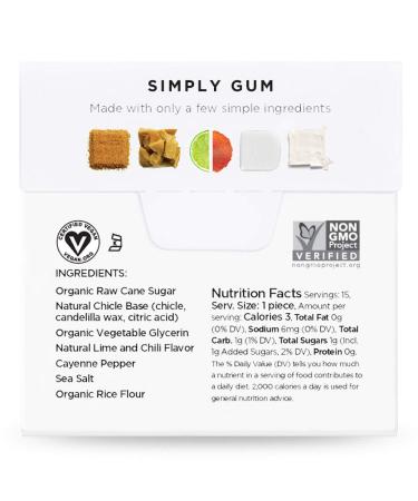Simply Gum Natural Chewing Gum (Revive  1 Pack) Revive 15 Count - Buy Online on GoSupps.com