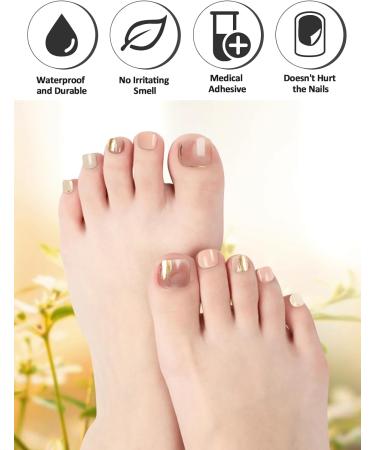 EBANKU 32 PCS Gel Nail Strips Toeail Wraps with Nail File - UV/LED Lamp Required - Buy Online on GoSupps.com