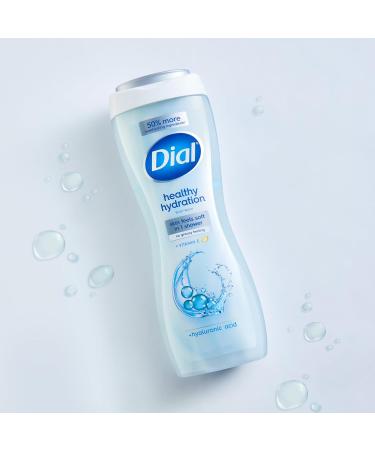 Dial Body Wash Healthy Hydration Hyaluronic Acid + Vitamin E 16 fl oz (Pack of 4) Gentle Leaves Skin Feeling Soft In 1 Shower Dermatologist-Tested No Parabens & Silicones - Buy Online on GoSupps.com