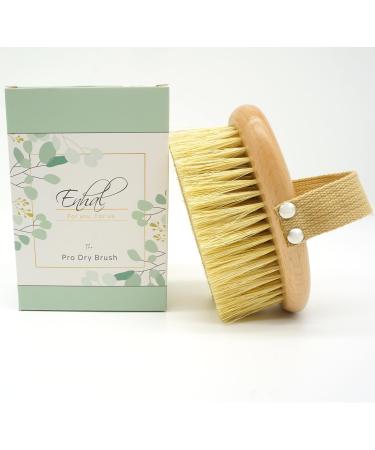 Vegan Soft Touch Body Brush | 100% Natural Bristles | Eco-Friendly Dry Brush for Cellulite | Beech Wood & Sisal Fibers | Plastic-Free Massage Brush - Buy Online on GoSupps.com