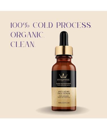 Anti-Aging Face Serum | Organic Rosehip & Frankincense | Nourish & Brighten Skin | 30 ml All-Natural Skincare - Buy Online on GoSupps.com