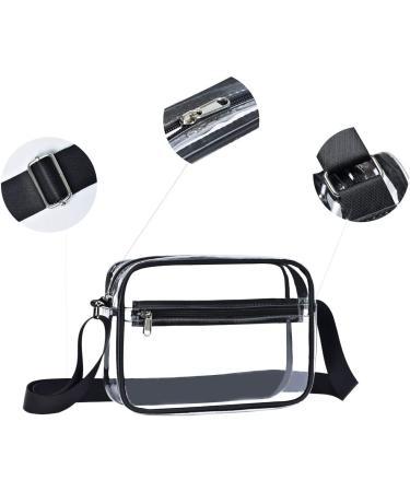 Clear Crossbody Messenger Bag - Stadium Approved for Work, Travel, and Events - Buy Online on GoSupps.com