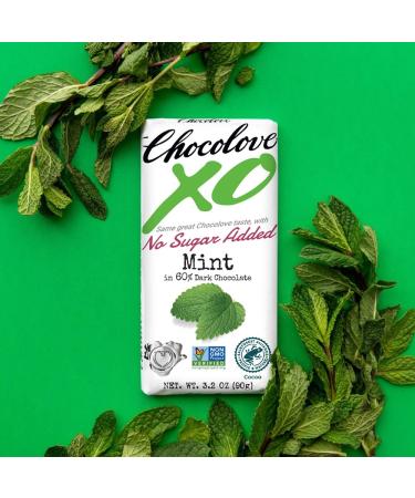 Chocolove XO Mint 60% Dark Chocolate Bar - 3.2 oz (90 g) - Premium Indulgence - Buy Online on GoSupps.com