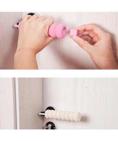 YeahiBaby 4-Piece Foam Door Handle Protectors - Wall & Furniture Buffer (Beige) - International Shipping Available - Buy Online on GoSupps.com