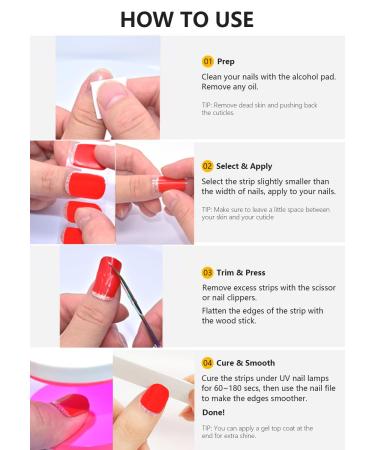 Shop Semi Cured Nail Gel Strips - French Polish Stickers & Jelly Glaze Wraps for Perfect Manicures - Buy Online on GoSupps.com