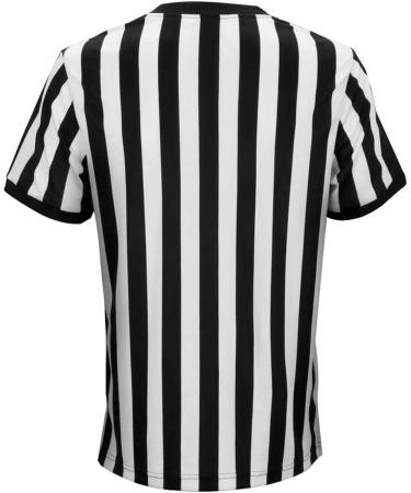 Facynde Striped Referee Shirt for Men | V-Neck XXL - Ideal for Football Basketball & Sports - Buy Online on GoSupps.com