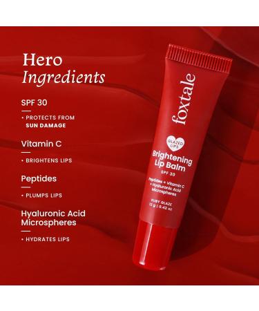 Brightening Lip Balm for Dark Lips | Brightens Pigmented Lips | Hydrates Lips | Lip Balm - Ruby Glaze 12gm - Buy Online on GoSupps.com