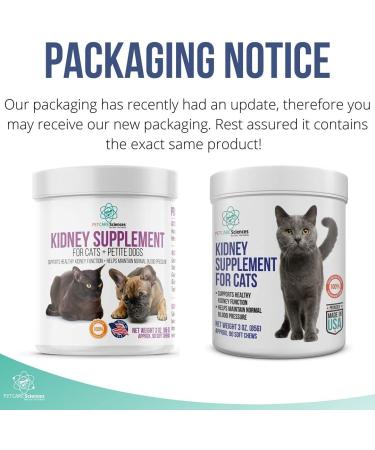 PET CARE Sciences Approx 90 Servings Cat Kidney Support Chews Feline Kidney Restore Renal Cat Treats Cats Kidney Support Supplement Urinary Tract Irritations Control for Cat - 3 Oz - Buy Online on GoSupps.com