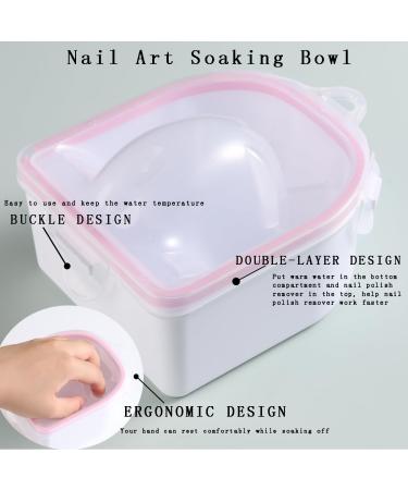 Buy Nail Soaking Bowl Set - 6 Piece Gel Polish Remover Kit with Cuticle Tools for Manicure - International Shipping Available - Buy Online on GoSupps.com