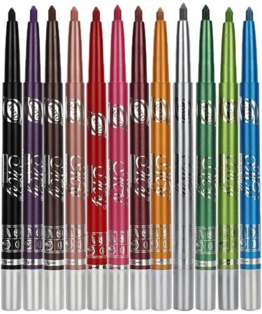 Angoily 24 Pcs Eyeliner Metallic Eyeshadow Stick Waterproof Eye Shadow Pen Eye Shadow Pencil Miss Set - Buy Online on GoSupps.com