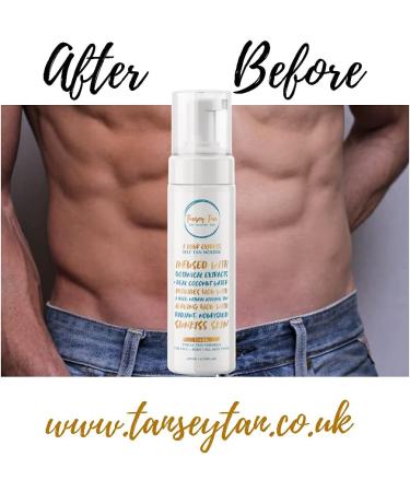 Tansey Self Tan Mousse Moisturiser with colour Treatment Dark Infused with Coconut Water Antioxidants Amino Acids Vitamin E & C Fake Tan No Orange tones No nasty smell - Buy Online on GoSupps.com