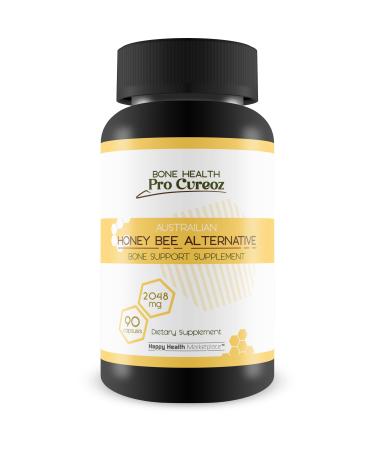 Vitamin D Bone Health - Our Best Bone Capsules for Improved Calcium Absorption - Alternative Austrialian Honey Bee Bone Support -Turmeric Joint Support - Natural Bone Health Formula - Bone Care