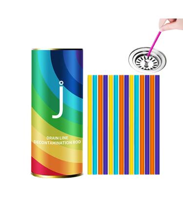 Drain Cleaning Stick - Drain Pipe Cleaning Clog Sticks - 14 Deodorizer Stick for Preventing Clogs Odor Sink Pipe Cleaning Sticks for Drains