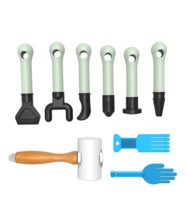 Chiropractic hammer hammer therapy tool spinal hammer-shock-health care massage stroke osteopathic spinal correction with silicone hand bale cover (7 pieces) 7PCs