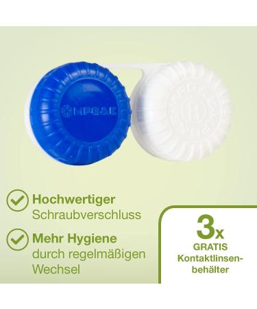 Buy Lensdeal Contact Lenses Fluid - Hyaluron All-in-One Solution 6 Bottles (360ml) & 6 Lens Containers for Soft Lenses - Buy Online on GoSupps.com