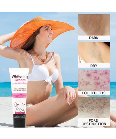 Natural and Mild Skin Lightening Cream for Face, Underarms, Neck, and Groin - Best for Dark Spots - Fast Results - Buy Online on GoSupps.com