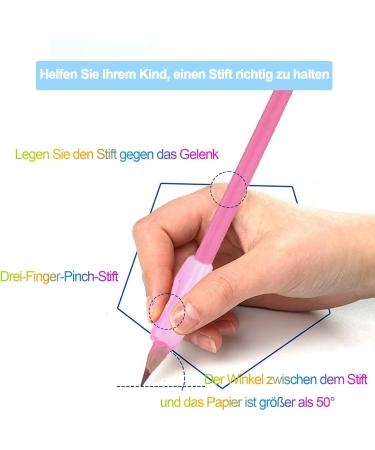 Buy 8 Pieces Silicone Pencil Handles | Ergonomic Pen Holders for Children | Vibrant Colors Available Enhance Writing Skills! - Buy Online on GoSupps.com