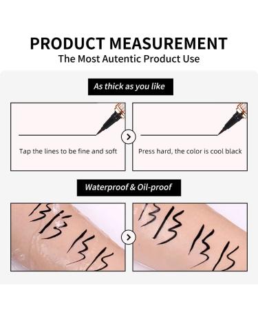 Erinde 6PCS Ultra Precise Waterproof Liquid Eyeliner Pencil Set - Smudge Resistant Magic Black Eyeliner Pen for Cat Eye Makeup - Buy Online on GoSupps.com