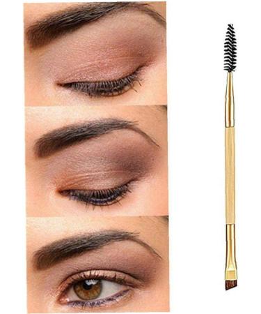 1pc Bamboo Handle Duo Eyebrow Brush Eye Brow Brush and Mascara Brush Eyebrow Comb Makeup Tools for Female Girls - Buy Online on GoSupps.com