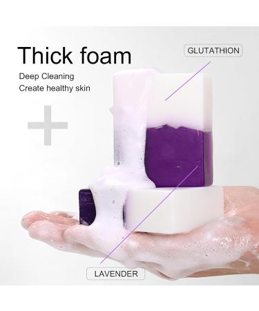  AILKE BOOST LUSTER AILKE Glutathione & Natural Lavender Lightening Soap Bar Whitening Skin Moisturizing Deeply Clean Stains For Face and Body Cleanser 150g (Pack of 5) - Buy Online on GoSupps.com