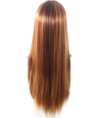 Hair Cutting Cape for Kids Wig Women's Brown Gold Piano Long Liu Hailong Straight Hair Wig Set Big Curly Wig for Women Khaki One Size - Buy Online on GoSupps.com