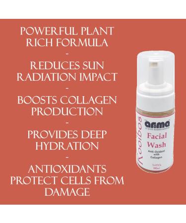 Rooibos Antioxidant Face Wash | Hydrating & Non-Irritating for Sensitive Skin | 4 fl Oz - Gentle Face & Body Wash - Buy Online on GoSupps.com