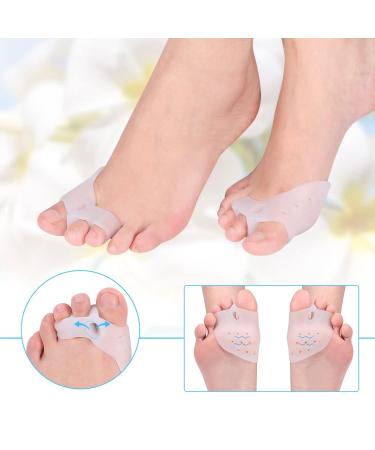 BOROCO Gel Toe Spreader for Hammer Toe Relief | Bale Correction & Cushion Support | Adjustable Flat Iron for Large Toes - Buy Online on GoSupps.com