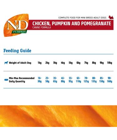 N&D Pumpkin Dog Chicken & Pomegranate Adult Mini 800 GR - Buy Online on GoSupps.com