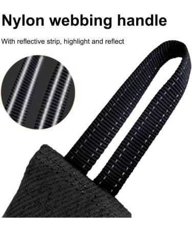 Dongker 30cm Dog Bite Sausage Tug Toy | Dual Loop Training Toy for K9 IGP IPO Obedience | Blue with Reflex Strip - Buy Online on GoSupps.com