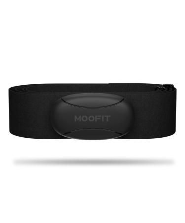 MOOFIT Heart Rate Monitor Chest Strap,Bluetooth & ANT+ Heart Rate Monitor,IP67 Waterproof HRM HR Sensor Compatible with Zwift, Wahoo, Endomondo, Peloton