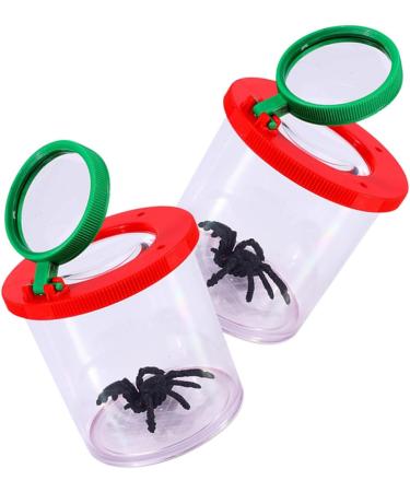 minkissy 4 Pcs Insect Observation Cup Magnifying Glasses for Kids Magnifying Glass for Kids Insects for Kids Insect Viewer Magnifying Container for Learning Outdoor Suite Child Pmma 7.6X7X7CMx2pcs As Shownx2pcs - Buy Online on GoSupps.com